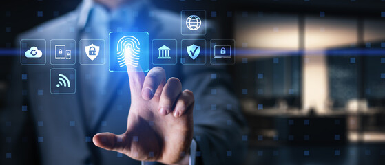 Biometric Authentication and Cybersecurity Framework Visualization.