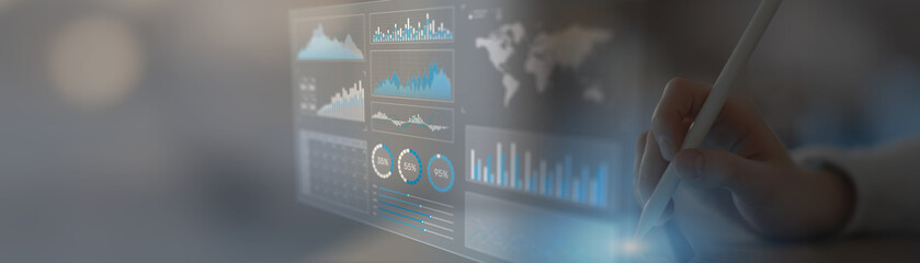 Interactive Data Analytics and Performance Metrics Visualization on a Modern Digital Tablet.