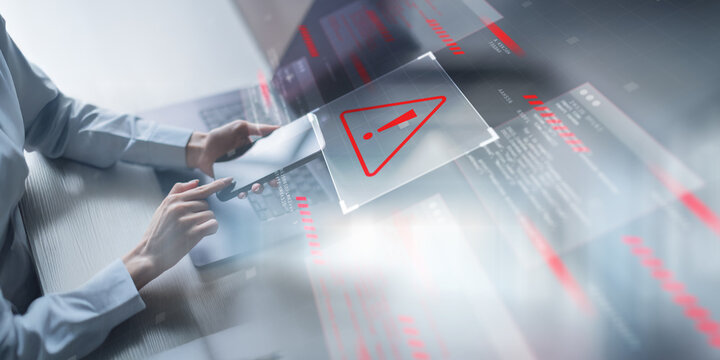 Cybersecurity Alert on Mobile Device Highlighting Data Breach Risk.