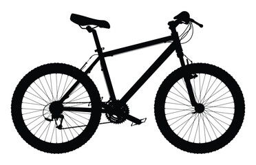 Fototapeta premium Mountain bike sport, mountain bike for man and woman isolated on a white background