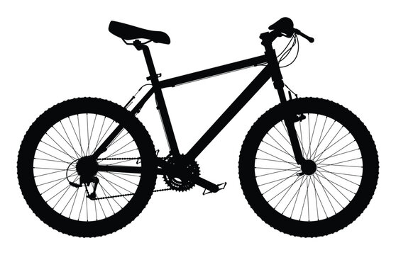 Mountain bike sport, mountain bike for man and woman isolated on a white background