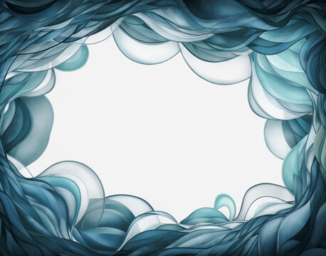 Modern Creative Background with Empty Center