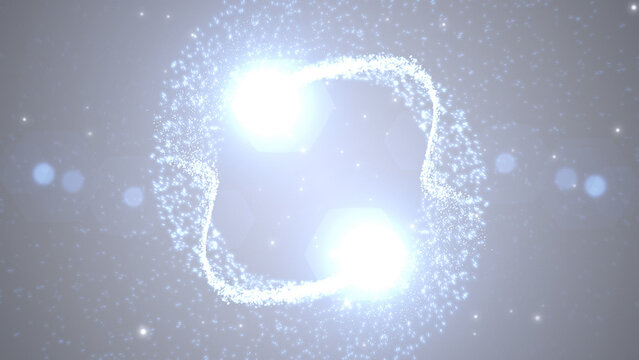  Bright Logo Intro - Blue Energy Ring With Sparkle Particles