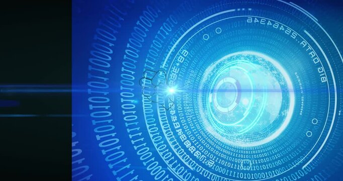 Animation of data processing and scope scanning over unk