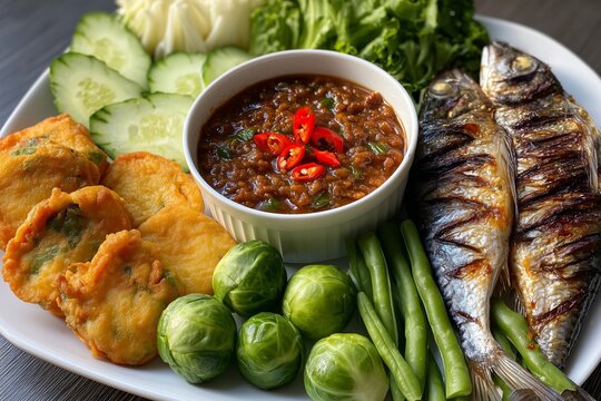 Nam prik kapi, Shrimp paste dip