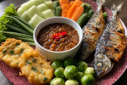 Nam prik kapi, Shrimp paste dip