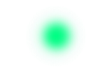 Green particle light effect on transparent background