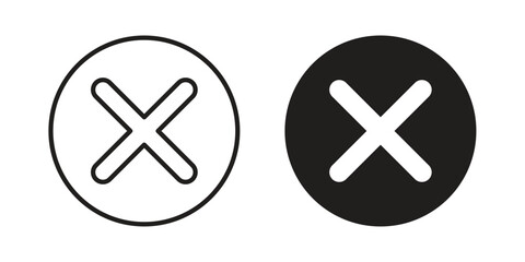 Obraz premium Cancel icon suitable for mobile application.