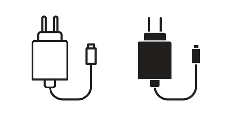 Obraz premium Charger icon suitable for mobile application.