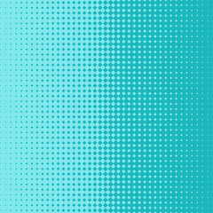 Linear Gradient Transition Blue Halftone Squares