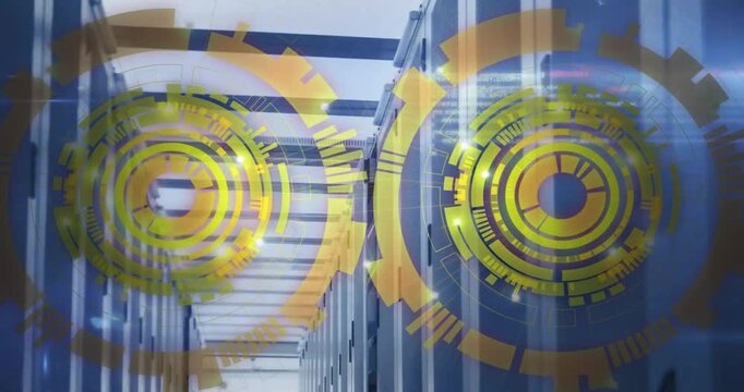 Animation of scopes with data processing over computer servers