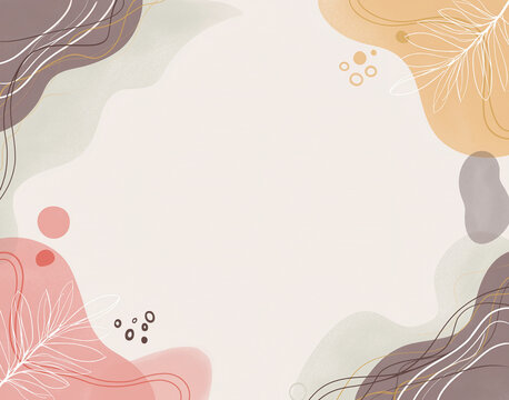 Calm Wellness Abstract Background with Copy Space