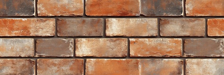 Obraz premium Weathered Brick Wall Background with Distressed Texture for a Timeless Vintage Aesthetic.