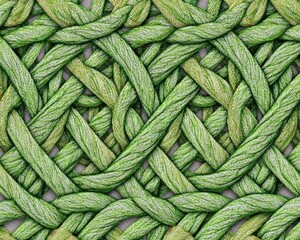 Intricate Woven Green Pattern Background