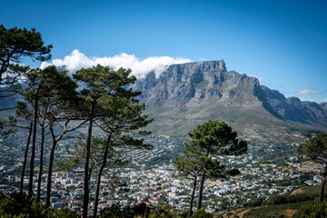 Table Mountain with Cloud Cover, Cape Town, South Africa