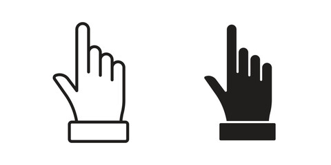 Obraz premium Finger icon suitable for mobile application.