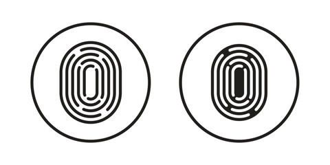 Fingerprint icon suitable for mobile application.