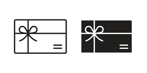 Gift card icon suitable for mobile application.