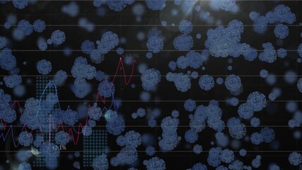 Animation of covid cell and data processing