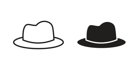 Hat icon suitable for mobile application.