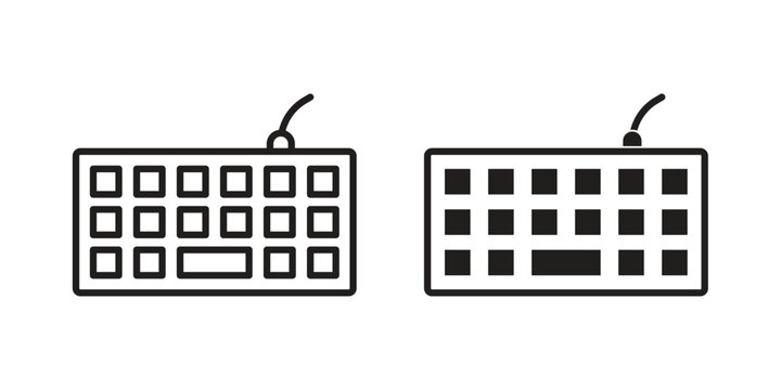 Keyboard icon suitable for mobile application.