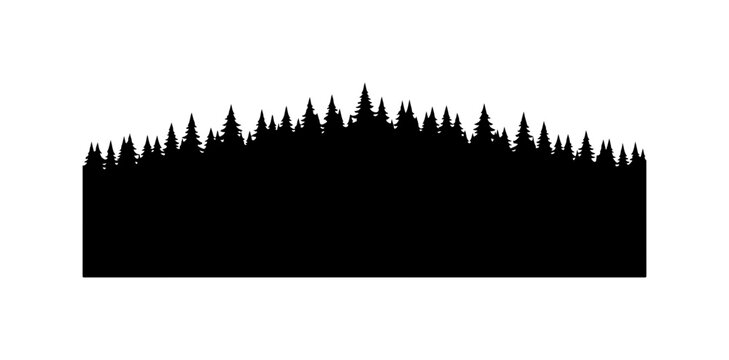 Forest Silhouette Vector Illustration