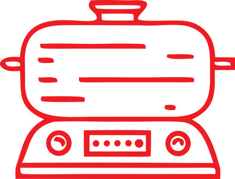 vector illustration of a red folder icon