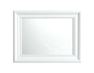 Ornate white rectangular border with textured detail, empty