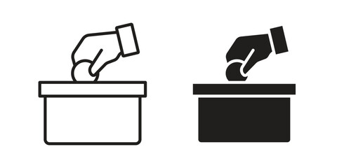 Money donation icon suitable for mobile application.