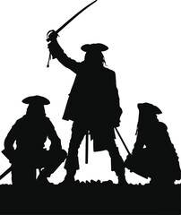 Pirates Silhouette Vector Design 