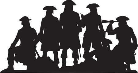 Pirates Silhouette Vector Design 