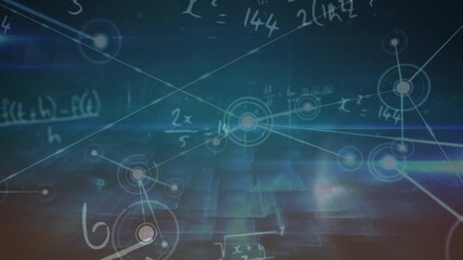 Animation of data processing over mathematical formulas - Powered by Adobe