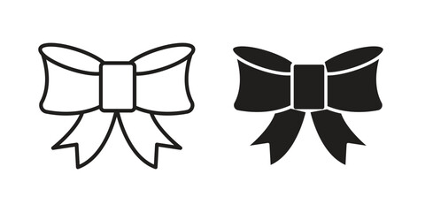 Obraz premium Ribbon icon suitable for mobile application.