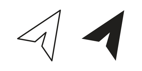 Send icon suitable for mobile application.