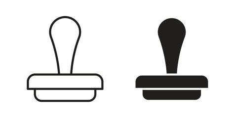 Obraz premium Stamp icon suitable for mobile application.
