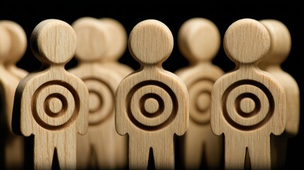Target ring performance with wooden figures a focus on standardized action in a conceptual environment