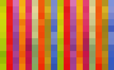 The Abstract colored pixel mosaic texture