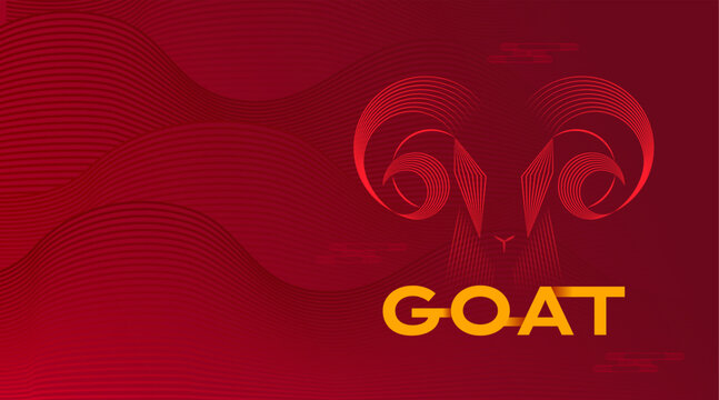 Chinese New Year , Lunar new year, 2027 banner design featuring a stylized goat illustration and elegant decorative elements. Modern festive background suitable for holiday celebrations