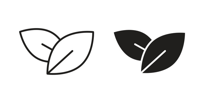 Vegan icon suitable for mobile application.
