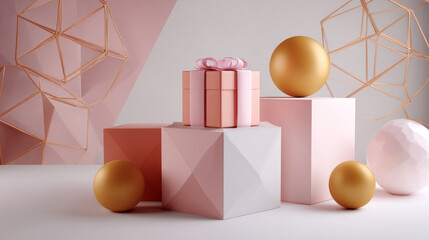 Abstract and beautiful background for use in social networks and advertising illustrating the birthday holiday.