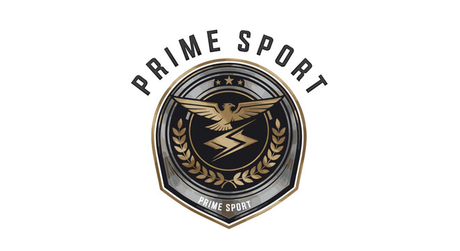 Prime Sport Logo with Winged Emblem.