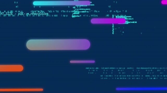 Animation of search bars moving over programming language