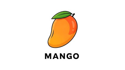 Vibrant mango illustration illustration