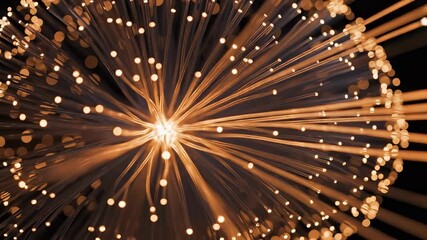 Fiber optic cables transferring data signals