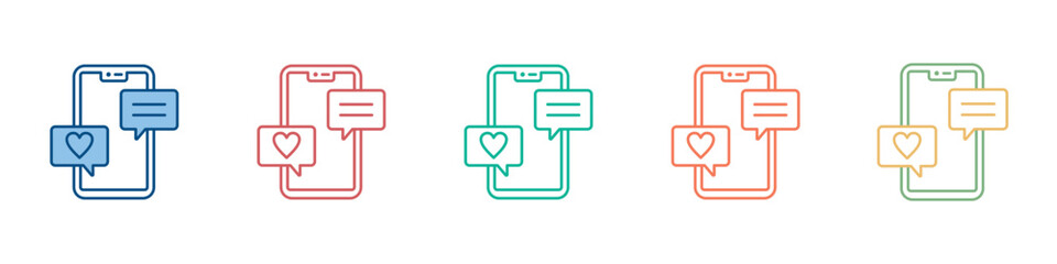 Social Media Icon Set Multiple Style Collection 