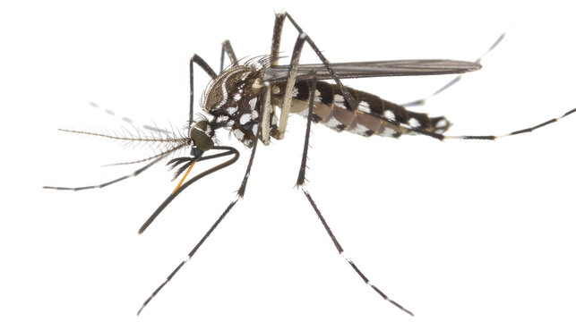 mosquito isolated on a transparent background, clipping path	
