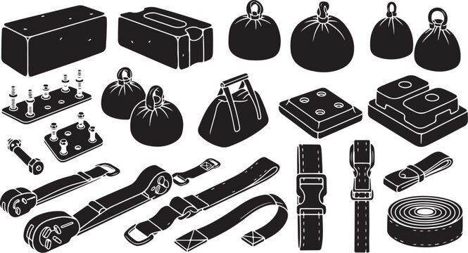 BDSM equipment and accessories for bondage play