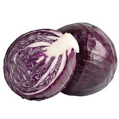 red cabbage isolated on transparent background png