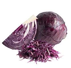 red cabbage isolated on transparent background png