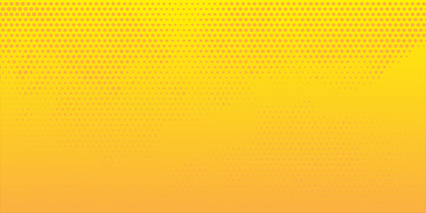 Bright pop art background in orange and yellow colors dot haltone retro style, vector illustation full hd